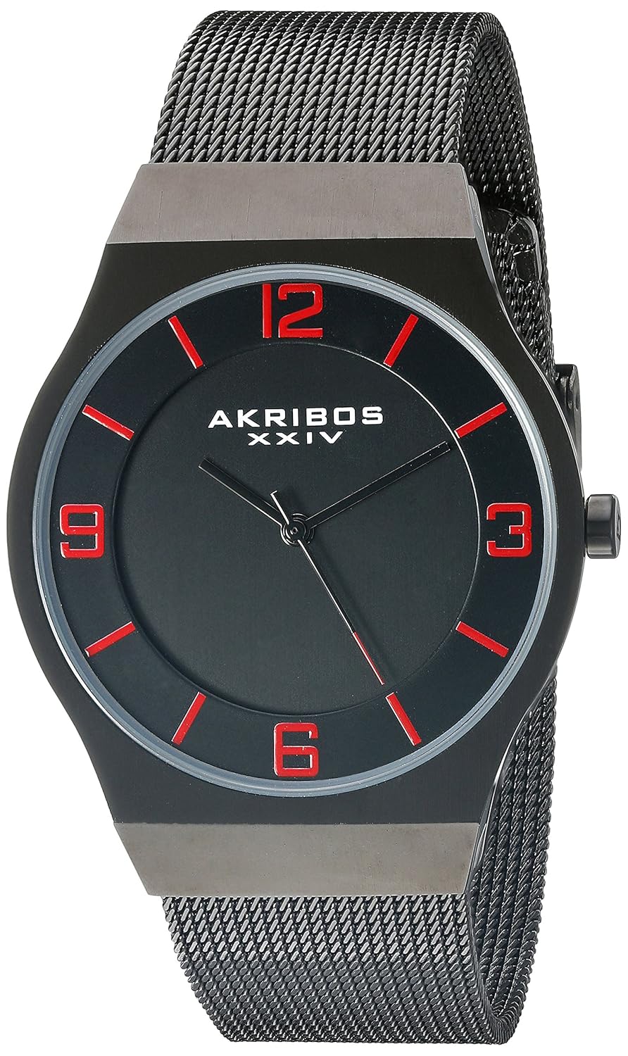 最安値挑戦 Akribos Xxiv Men S Ak851bk Round Black Dial Three Hand Quartzブラックブレスレット腕時計 B013gej98a Hermescolleges Ca