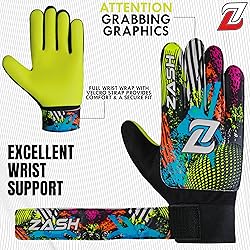 ZASH Soccer Goalie Gloves for Kids, Youth & Adult