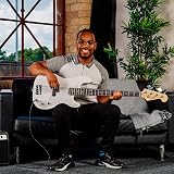 3rd Avenue Full Size 4/4 Electric Bass Guitar Beginner Pack 15W Amp White view 5