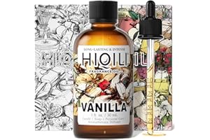 HIQILI Vanilla Fragrance Oil for Body Spray, Diffuser Use, Essential Oil for Candle, Soap, and Women Perfume Making - 1 Fl Oz