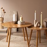 Bolsius Beige Pillar Candles 4-Pack 8 x 6 cm Unscented Long 17h view 4