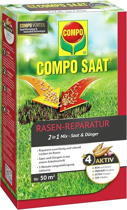 Compo Saat Rasen Reparatur Mix Mischung Aus Rasensamen Und