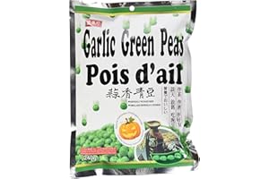 DRAGONMALL GOURMET Shengxiangzhen Garlic Green Peas 8.46oz (Pack of 3)