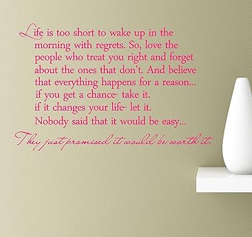 Amazon Com 2 Life Is Too Short To Wake Up In The Morning With