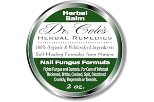 DR. COLE'S HERBAL REMEDIES Dr. Cole’s Organic Herbal Nail Fungus Balm - May Assist with Repairing Thick, Cracked or Flakey Fingernails and Toenails