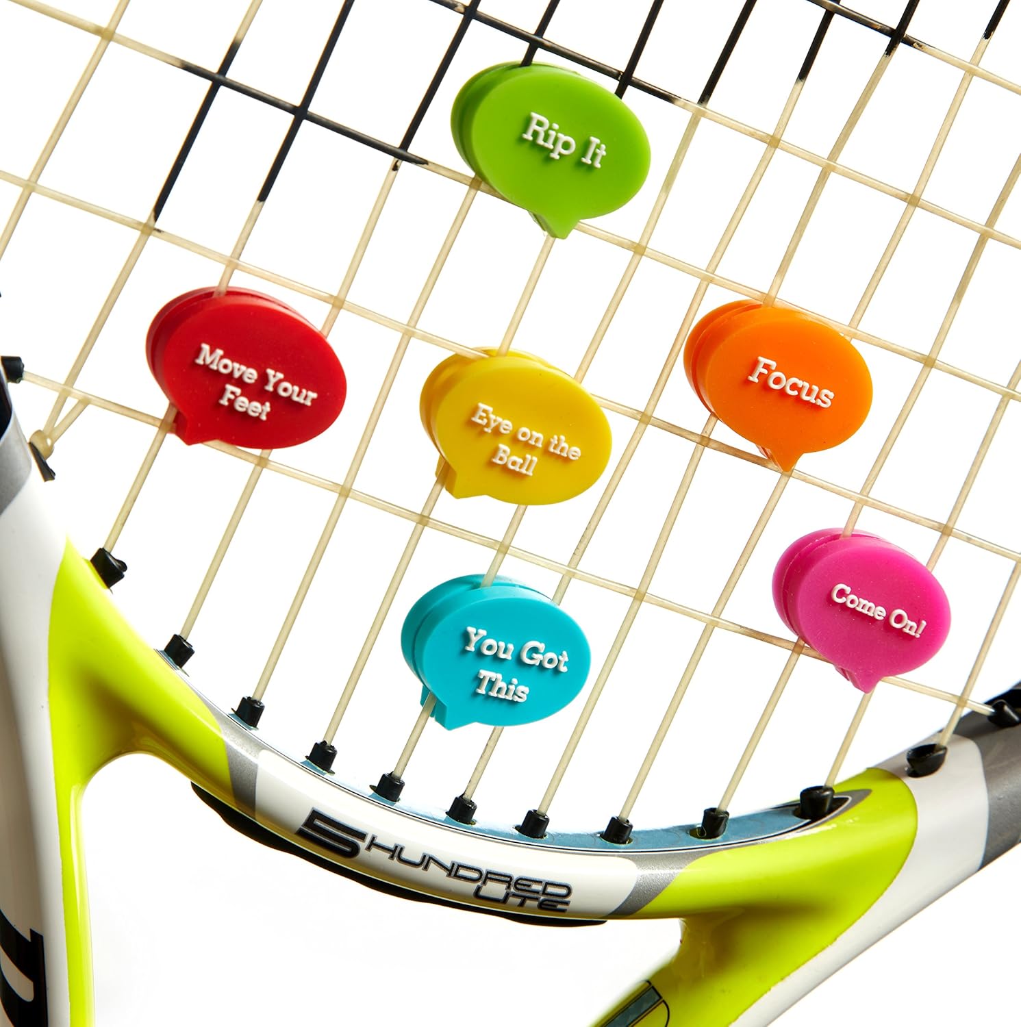 BusyBee Tennis Vibration Dampener in Fun Zipper Gift Pack. Best Shock Absorber (6 Count) Plus a Bonus: Exclusive Mobile App 3 Months Trial : Sports & Outdoors