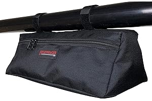 Bushwhacker UTV Medium Triangle Bag for Roll Bar – Dimensions 14" L x 6" W x 5" H – Side by Side Pack for Gear Storage, ATV Accessories, and Overhead Rail Organization
