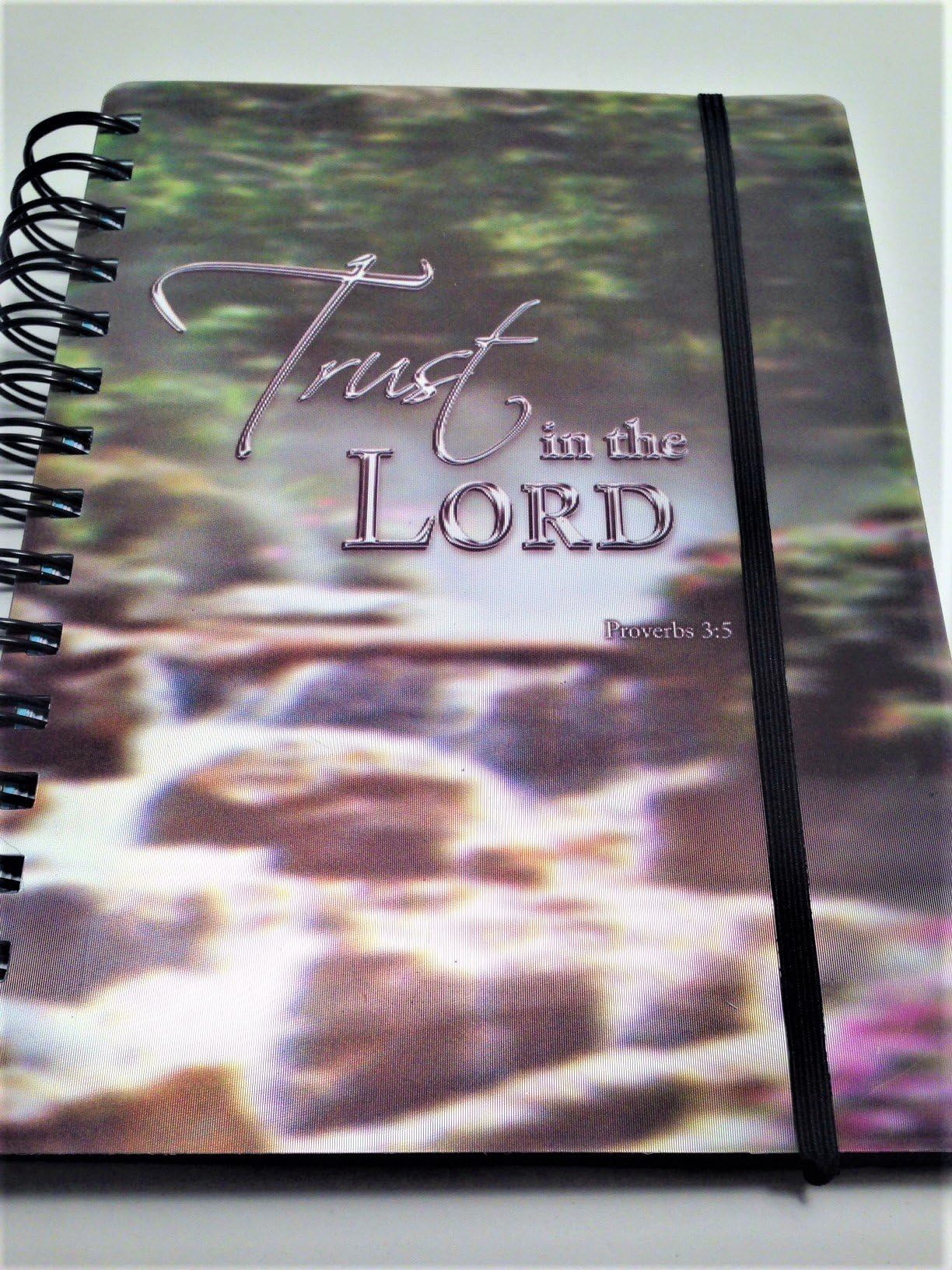 "Trust in the LORD" Lenticular 3D Flowing River "SUBJECT JOURNAL NOTEBOOK"
