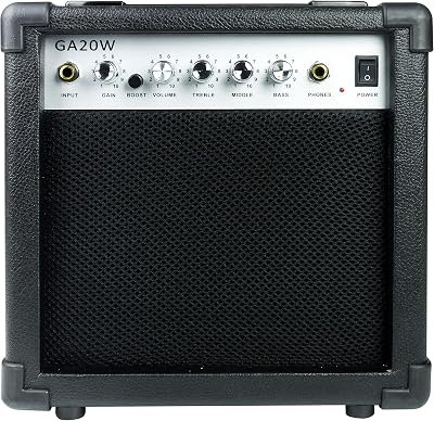 RockJam GA-20W 20 Watt Guitar Amplifier with Headphone Output and Effects