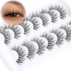 Wispy Lashes Natural Look False Eyelashes Mink