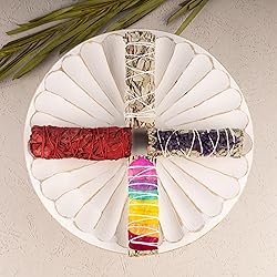 4 pc Sage Smudge Sticks with White Sage, Dragons