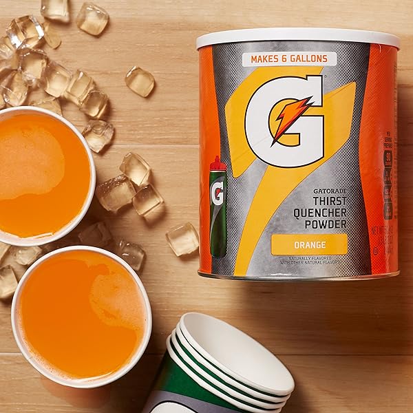 GATORADE, POWDERED DRINK MIX, 51OZ CANISTER (PACK OF 2) (CHOOSE FLAVOR) (ORANGE)