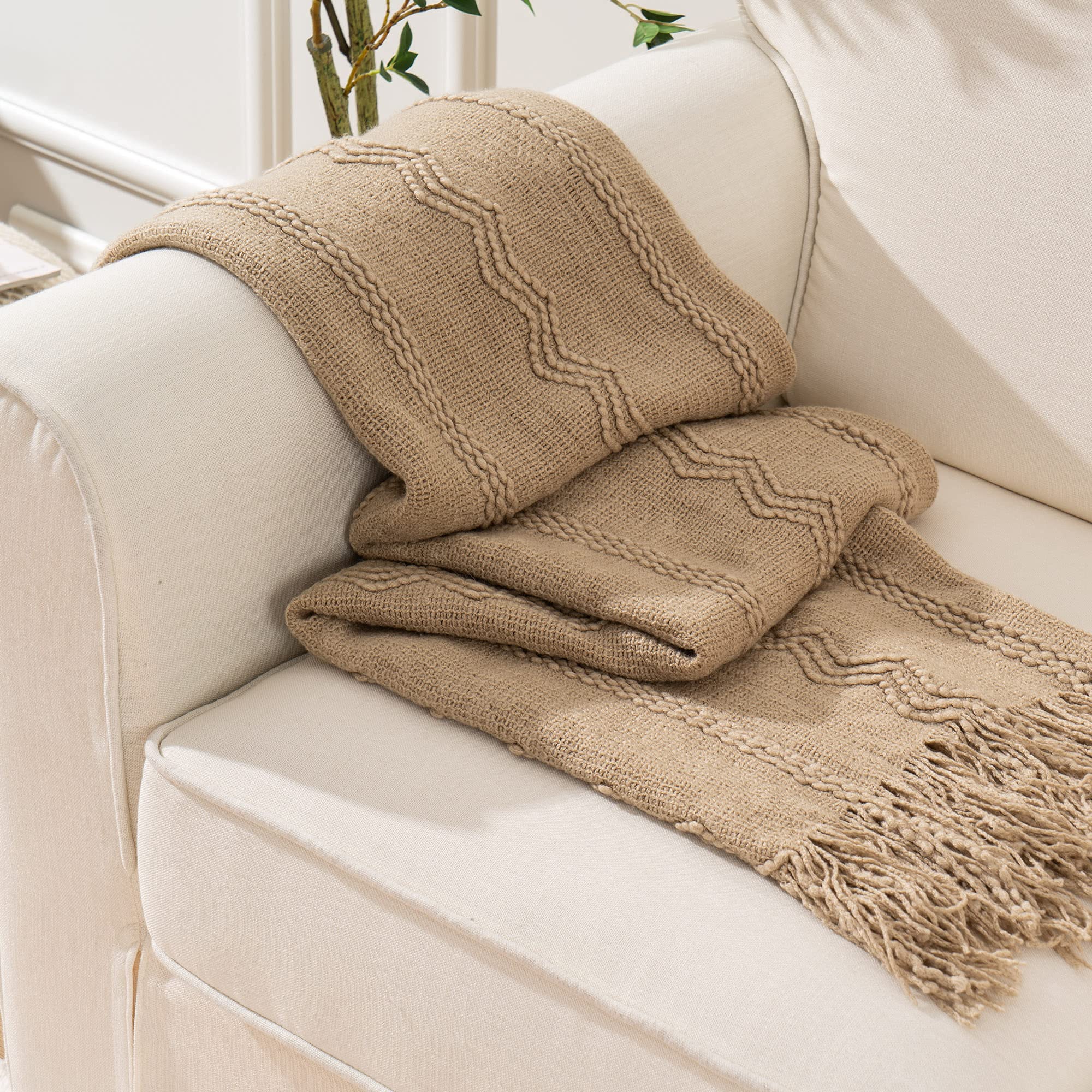 Tan Throw Blanket