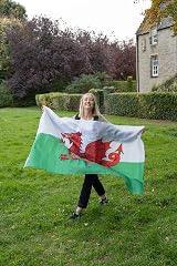 Storm&Lighthouse Welsh Flag Cymru 5ft x 3ft with Eyelets Red Dragon view 2