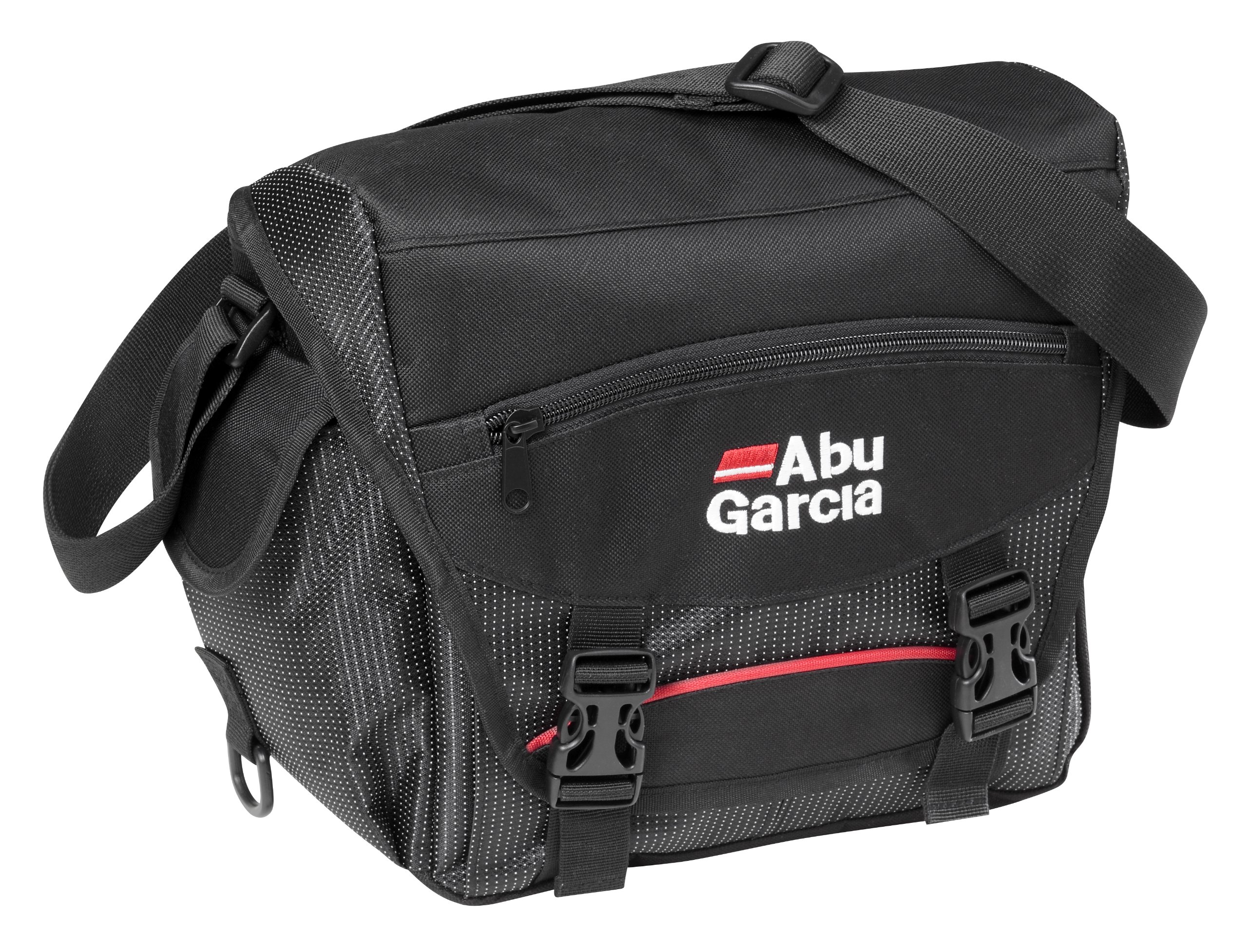 Abu Garcia Compact Game Bag, Fishing Luggage for all fishing styles, 28x13x24 cm, Black/Red