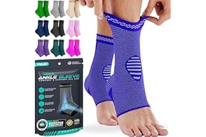 Modvel Foot & Ankle Brace Socks for Sprained Ankle Compression Sleeve - Ankle Support for Women & Men - Tendonitis & Arthritis Ankle Brace Sports Running, Torn Ligaments & Women Stabilizing Ankle Wrap