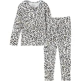 Mud Kingdom Unisex Kids Pajamas Set Tee and Pant 2-Piece Pj Set for Girls Boys Sleepwear Loungewear Long Sleeve