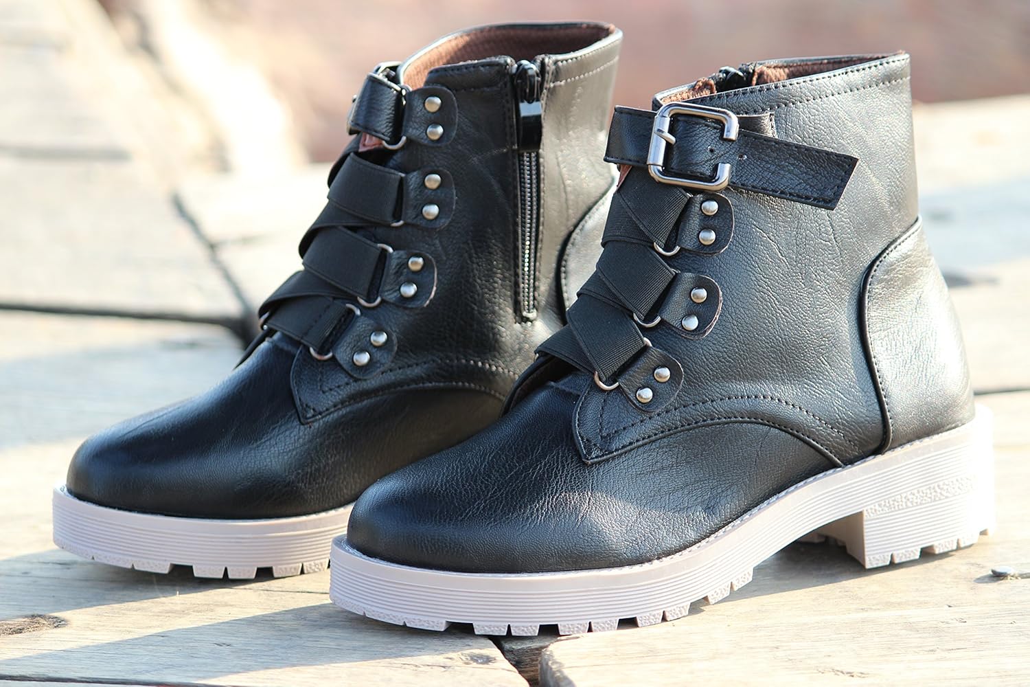 brauch women's black boots