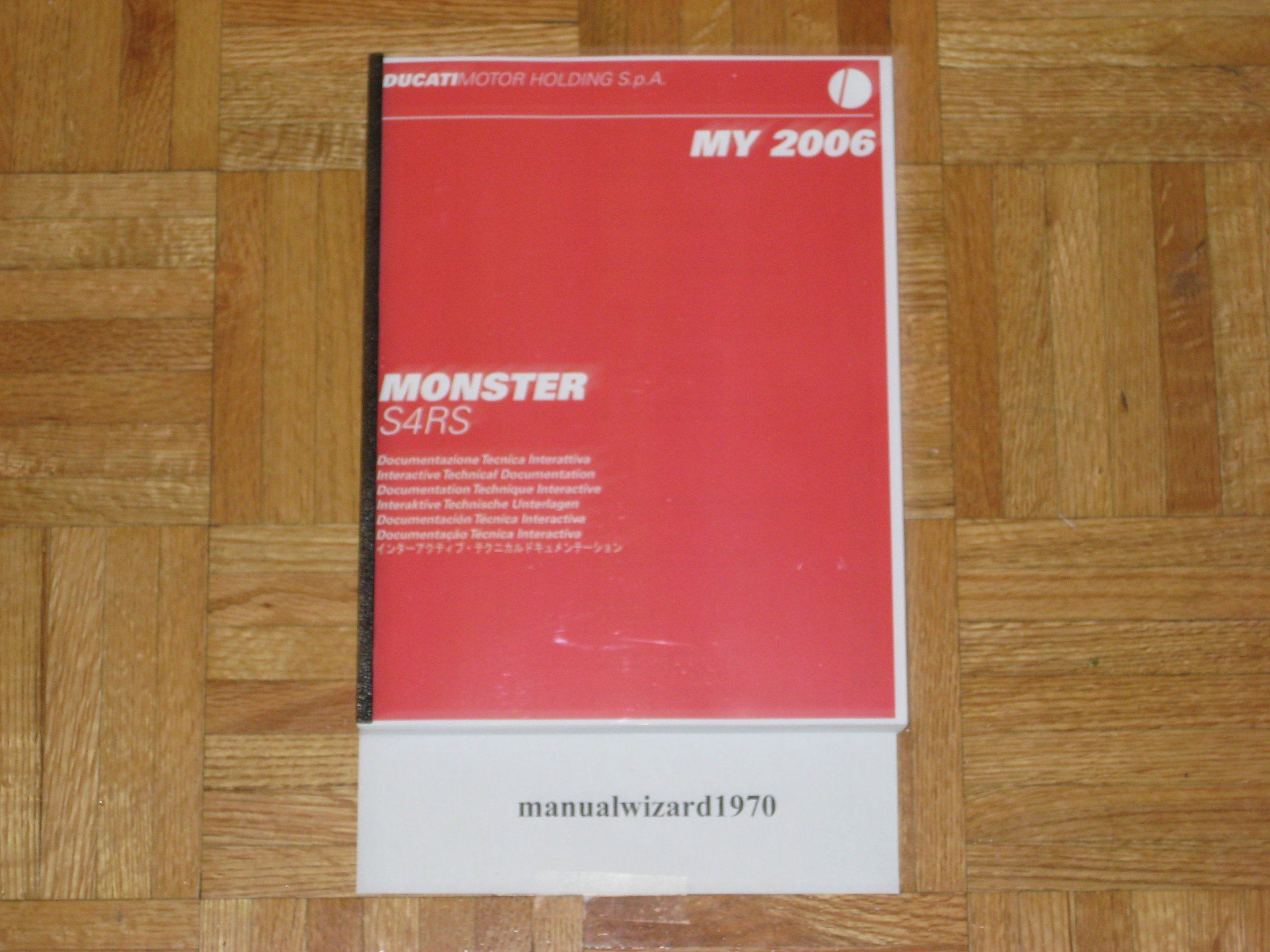 Galleon - 2006 - 2008 Ducati Monster S4RS S4 RS Service Manual Paper Part#  91470691A