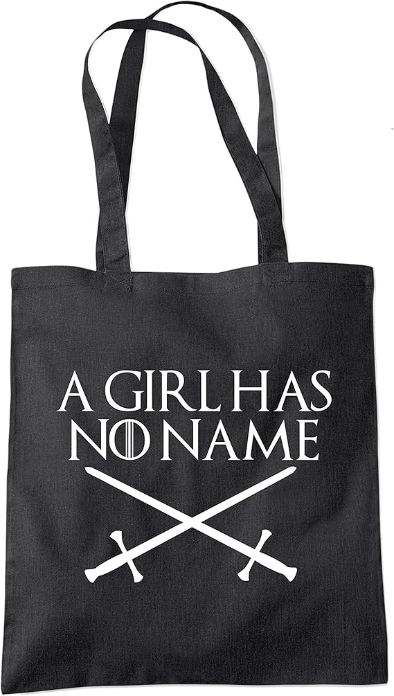 A Girl Has No Name - Tote Shopper Fashion Bag - Black: Amazon.co.uk
