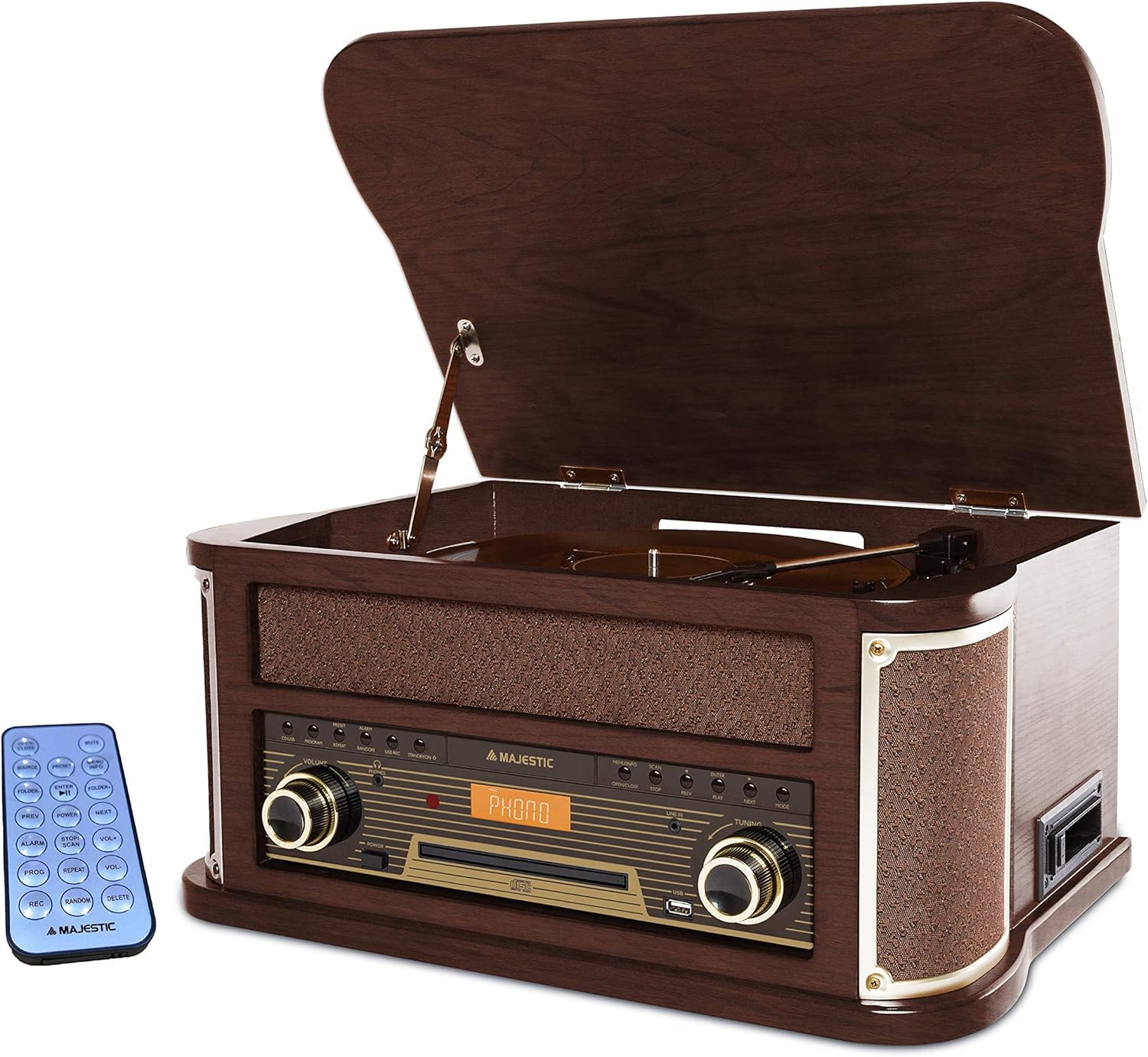 Tourne Disque Lecteur Cassette Usb & Enregistreur Mp3