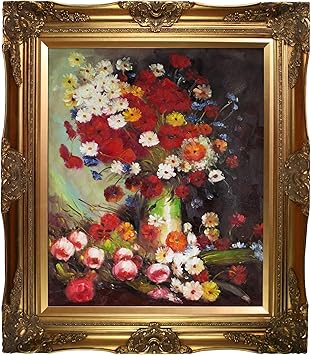 Amazon De La Pastiche Vg3274 Fr 20430420x24 Vase Mit Mohnblumen