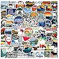 Alaska Stickers 65pcs Decals Aesthetic Waterproof Vinyl Pack Stickers for Water Bottle Laptop Cup Adults Phone Skateboard DIY Party Decorative Supplies Activities