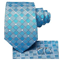 Hi-Tie 3 Pcs Gift Box Mens Tie Set Necktie with