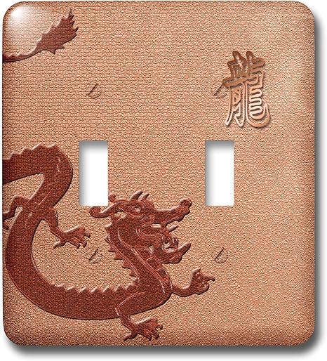 Amazon Co Jp 3drose Lsp 2ドラゴン中国語で レッドドラゴンダブル切り替えスイッチ Diy 工具 ガーデン