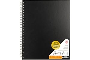 Pentalic PTL-020403 Sketch Book, Wirebound, 9-Inch by 12-Inch