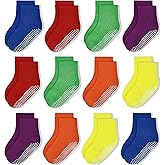 HYCLES Non-Slip Toddler Socks, Girl Grip Socks for 1-10 Years Kids Girls Boys Toddler Sock with Grippers
