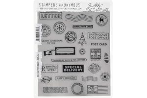 Stampers Anonymous Timbres étirables CMS323 Tim Holtz 17,8 x 21,6 cm