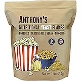 Anthony's Premium Nutritional Yeast Flakes, 1 lb, Fortified, Gluten Free, Non GMO, Vegan