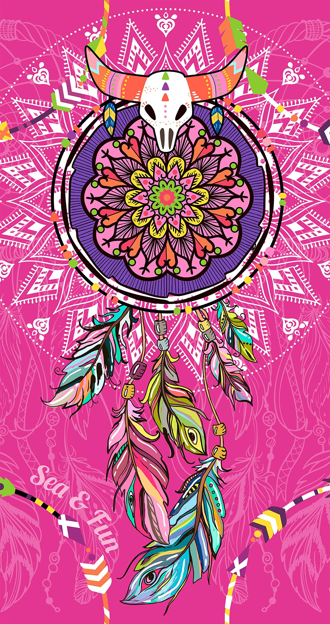 Miracle Home. Microfiber Towel Traps Sleep, 100% Polyester, 75 X 145 Cm. Pink. 11806 — image 1