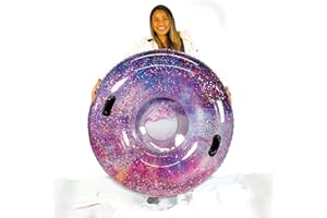 SnowCandy — Inflatable Heavy-Duty Snow Tubes Collection, Durable Cold-Resistant Winter Sledding Tubes for Kids & Adults (Multiple Styles Available)