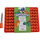 Gummysaurus Dinosaur-Shaped Gummy Bear Mold Giant, Non-Stick Silicone Tray | Creates 80 Sweet Snacks | Triceratops, T-Rex, Stegosaurus, Brontosaurus | Kid Friendly