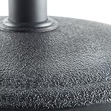 VonHaus Parasol Base 12kg Round Polyresin Black 57mm Hole Patio Garden view 7