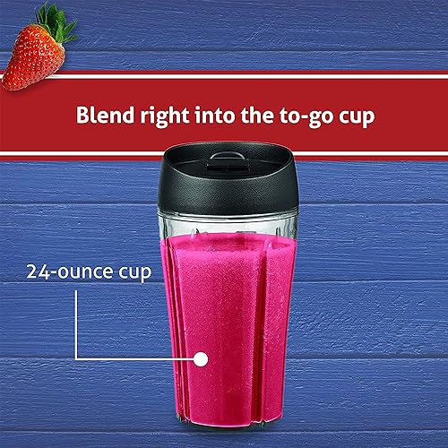 Oster Blender Pro 1200 with Glass Jar, 24-Ounce Smoothie Cup