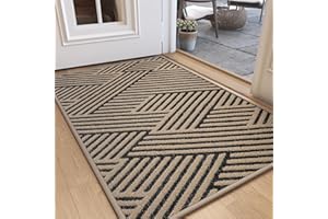 YDKGL Door Mat Indoor Outside Entrance 24"x35", Low-Profile Non Slip Outdoor Inside Doormat Entryway Mat, Dirt Resistant Abso