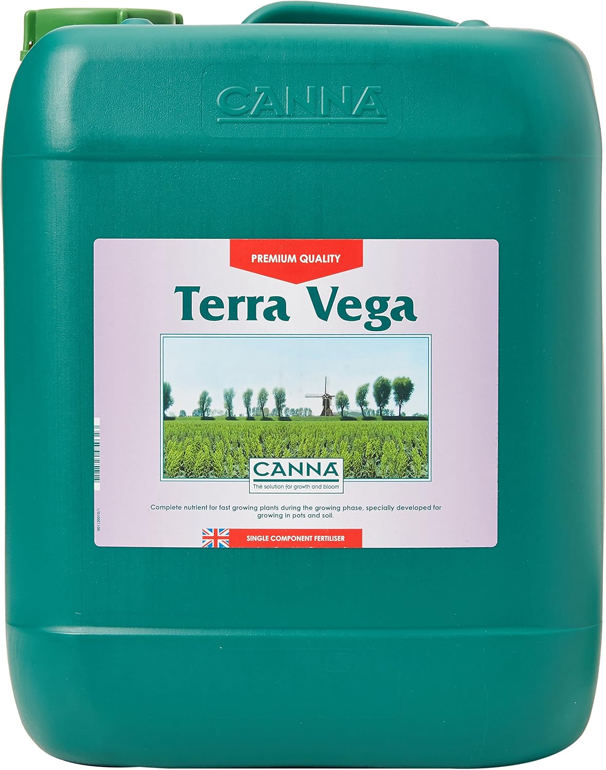 CANNA Terra Vega 10L - Complete Professional Nutrient for Fast-Growing Plants - Vegetative Growth Fertilizer