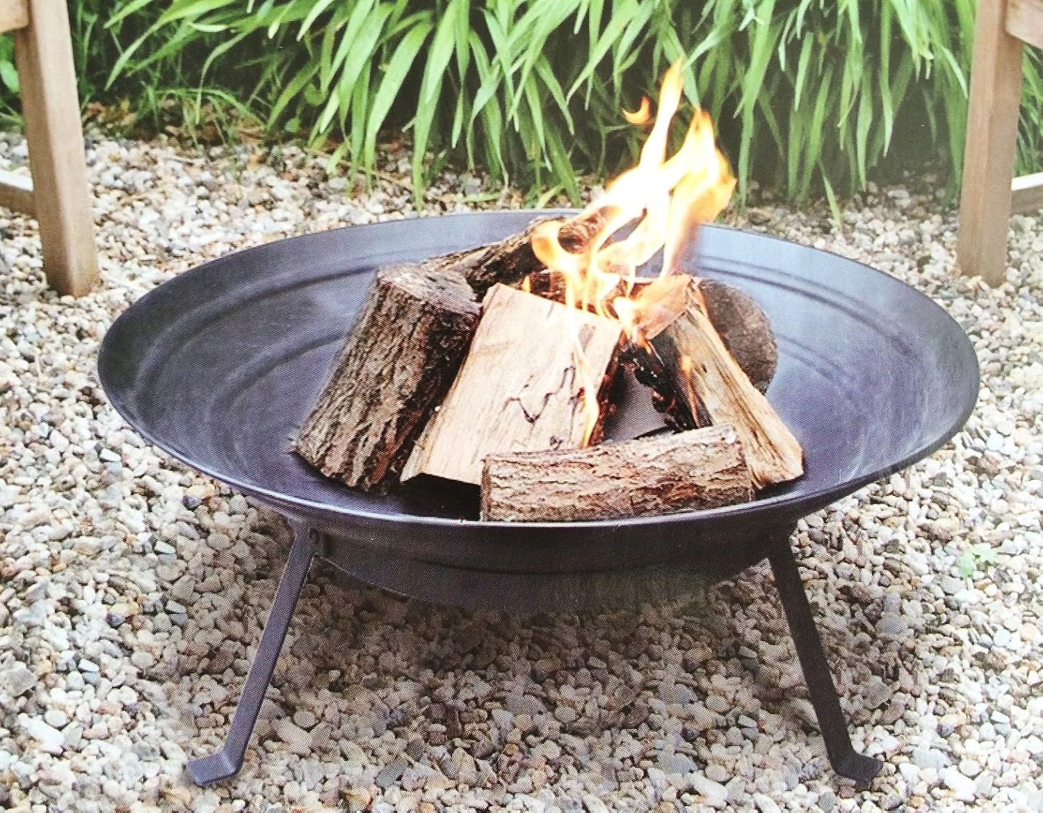 Feuerschale Aus Eisen Mit Edelrost-Optik | Feuerstelle Für Garten & Terrasse | 1mm Stark