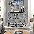 FirsTime & Co. Bronze Wren and Branches Console Table, Narrow Sofa Table for Living Room, Entryway, Metal and Glass, Farmhouse, 40 x 19.25 x 29 inches Bronze