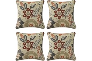 Supdurplus Outdoor Sunbrella Decorative Pillows Pack of 4, 18" x 18" Outdoor Pillow Set for Couch Bed Throw Patio Sofa, Airies Marble
