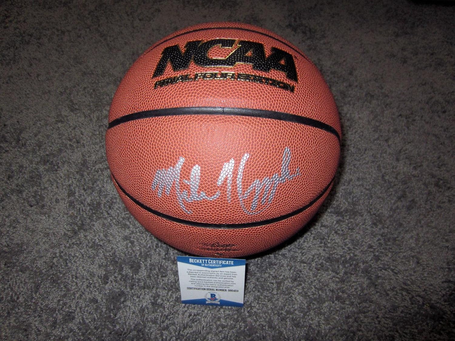 coach k signed basketball