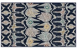 Ruggable x Star Wars Washable 3x5 Area Rug, Corellian Ikat Navy, Premium Rugs for Living Room, Bedroom, Kitchen, Office, Classroom with Gripper Non Slip Pad