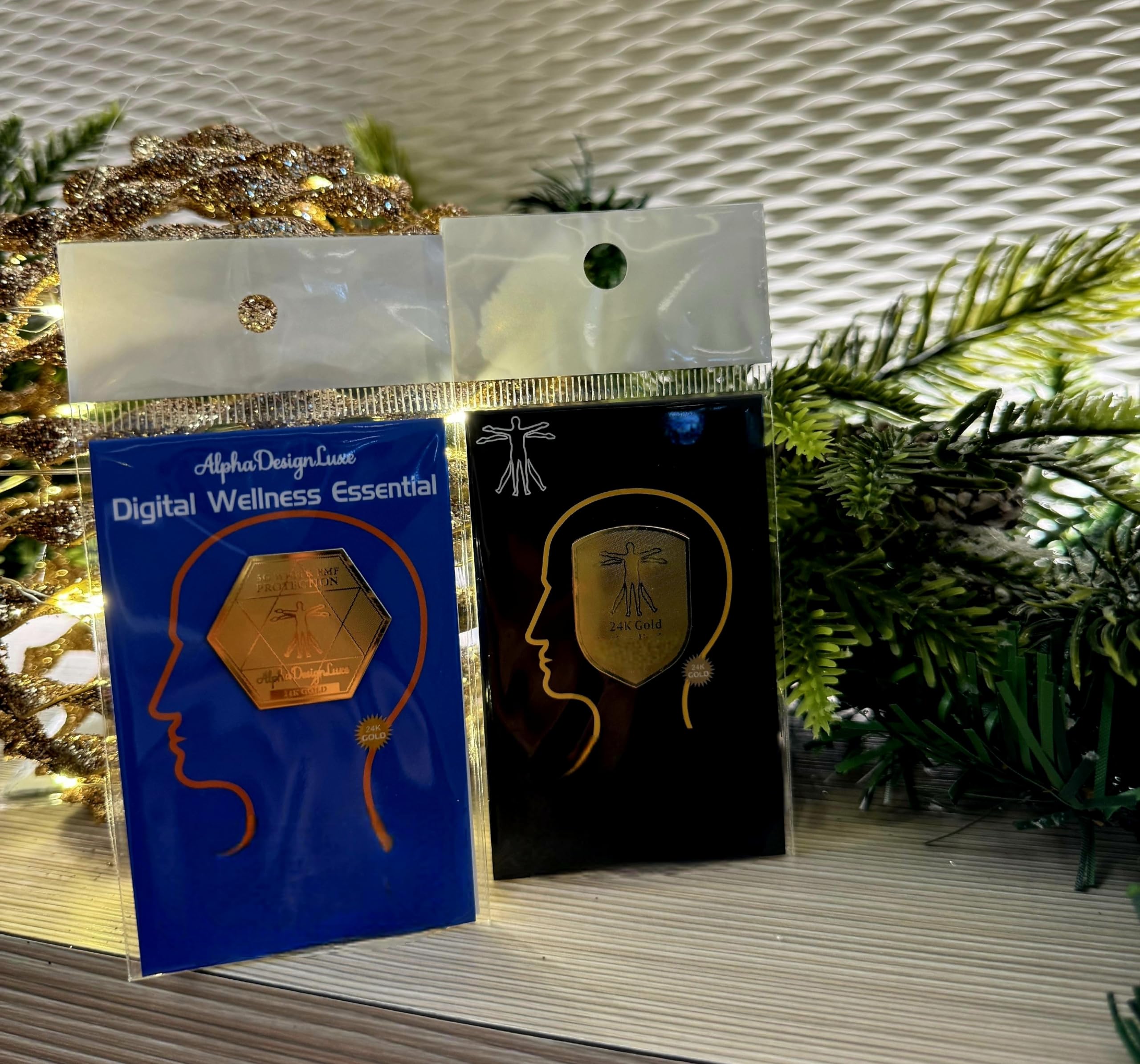 24K Gold Phone Neutralizers (6-Pack) – Stylish Protection Stickers for Tablets, Smartphones & Electronics – Digital Wellness & Device Support