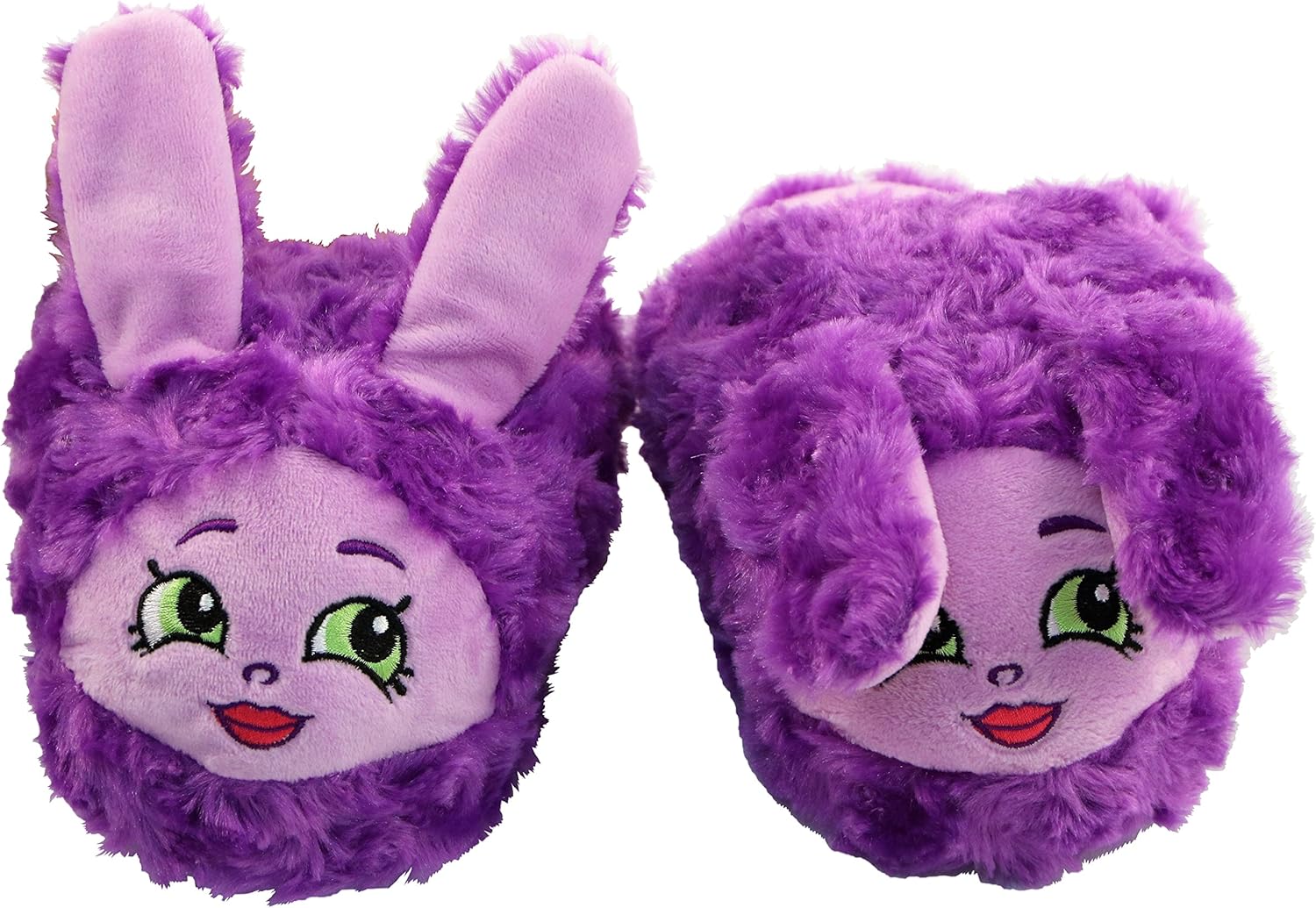 Stompeez Animated Shopkins Purple Bun Bun Plush Slippers