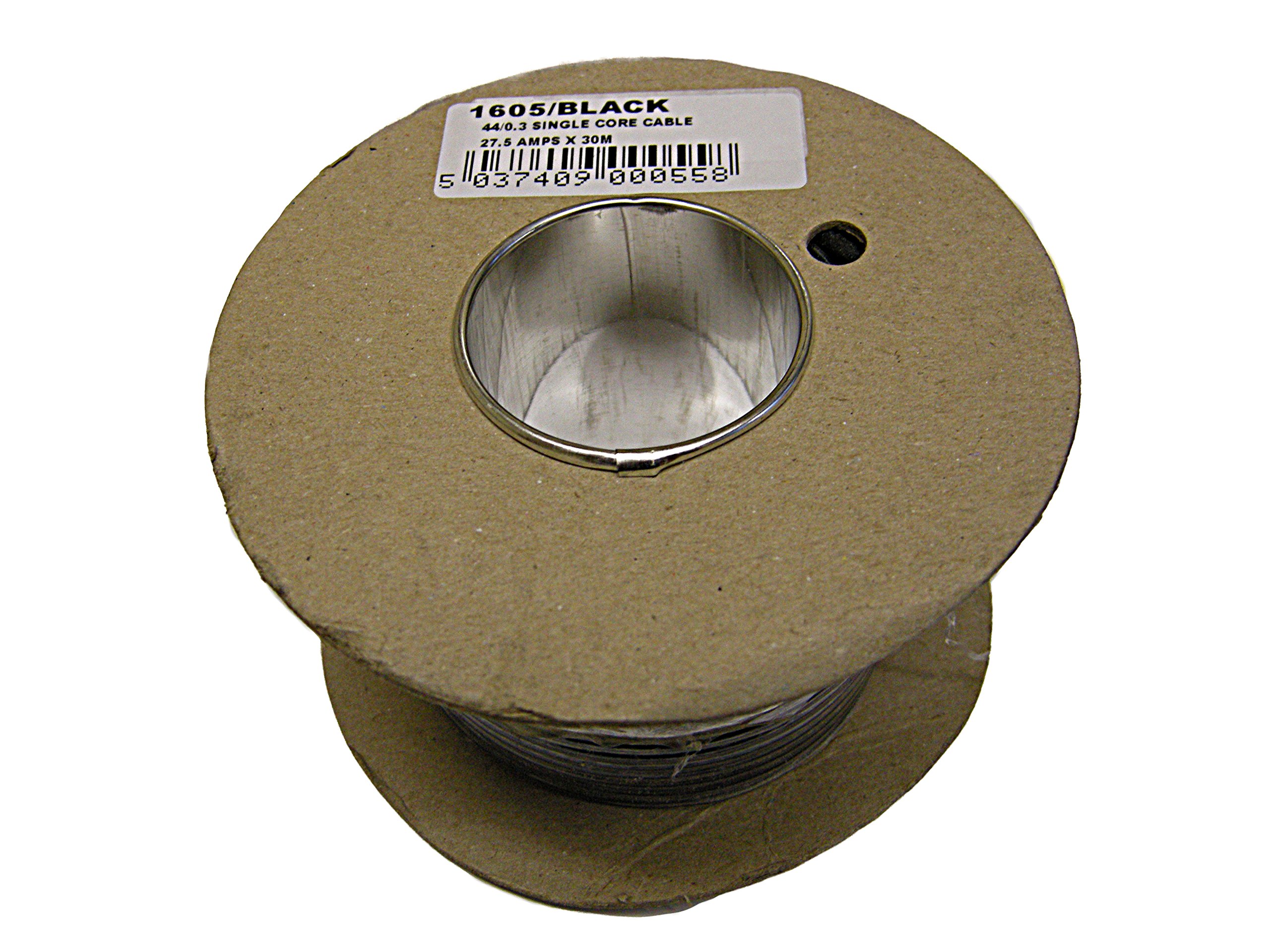 Tecniks 1605/BLACK 27.5 A 30 m Single Core Cable - Black