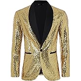 Coucoland Sequin Blazer Men-Tuxedo Jacket Sequin Suit Men Sport Coats