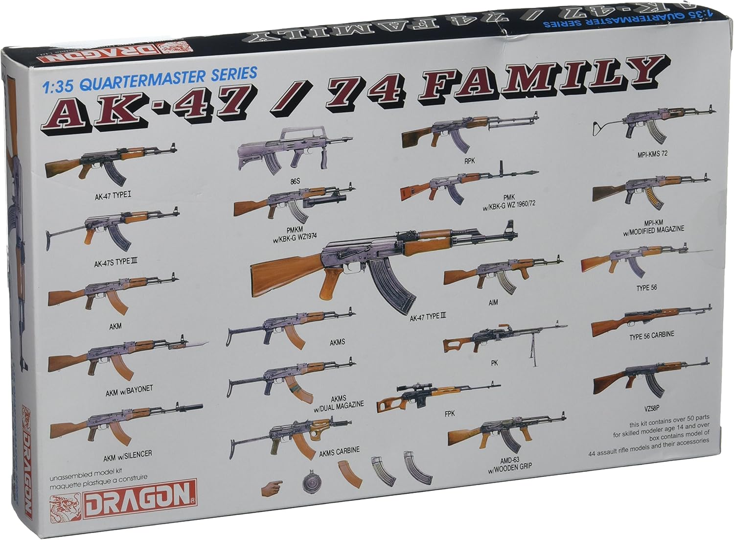 Dragon Models USA DRA3802 1/35 AK47/74 Family Part 1 Dragon Model Kits
